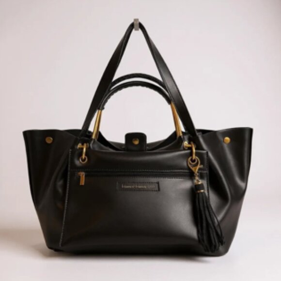 House of Harlow 1960 Handbags - House of Harlow 1960 Black Tote Bag Gold Hardware Large